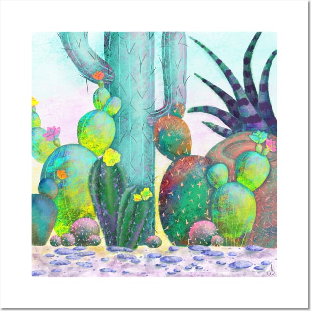 Cactus garden Wall Art by FalyourPal